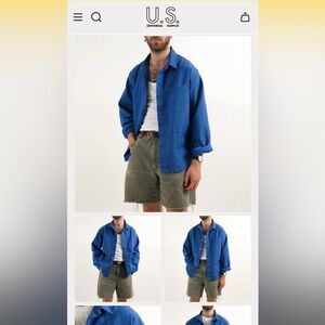 Men’s Universal Surplus blue XL French Army work jacket